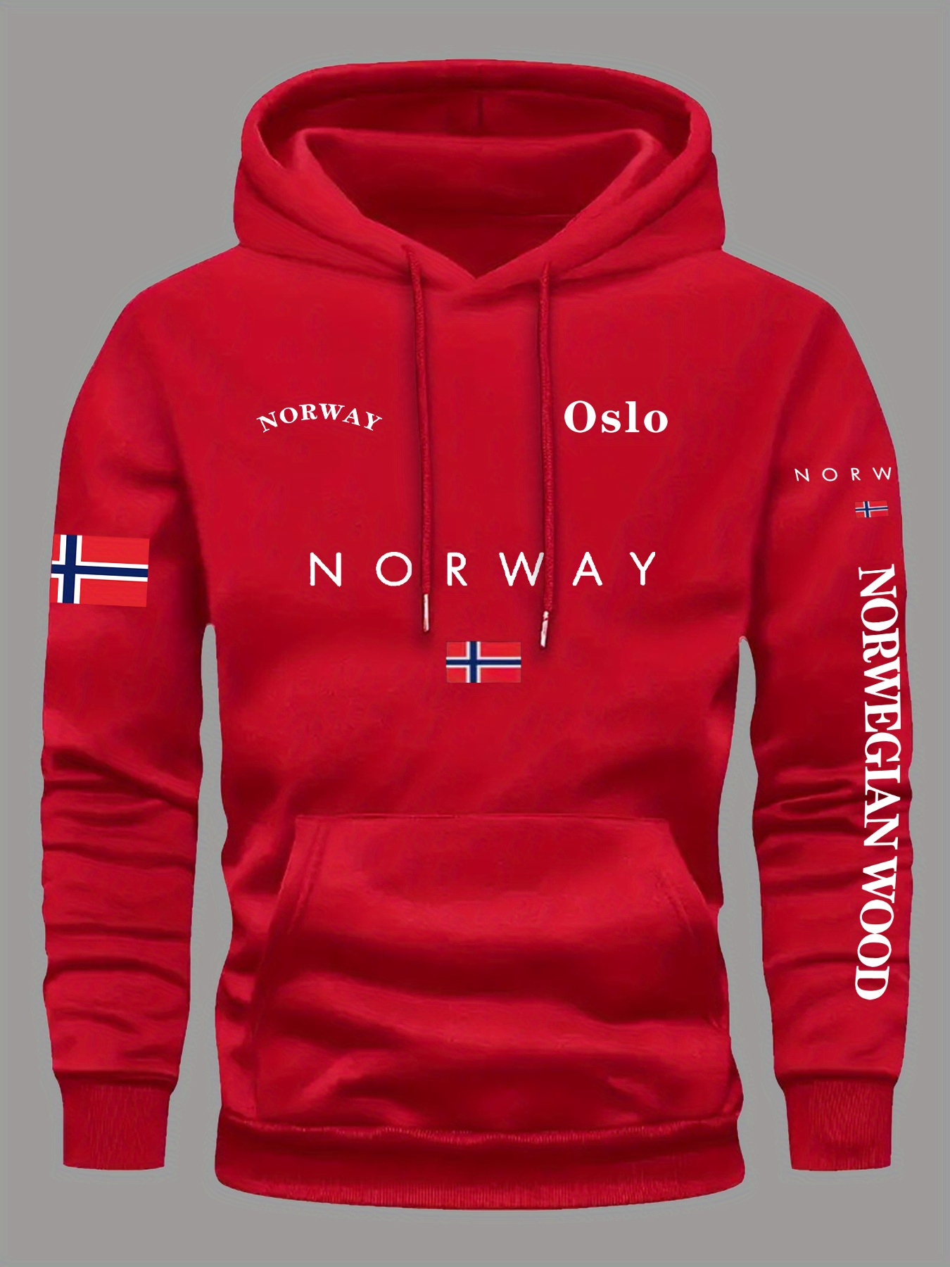 NORWAY Flag Hoodies Men Women  - огляд і ціна Outdoor Adventure Outfit