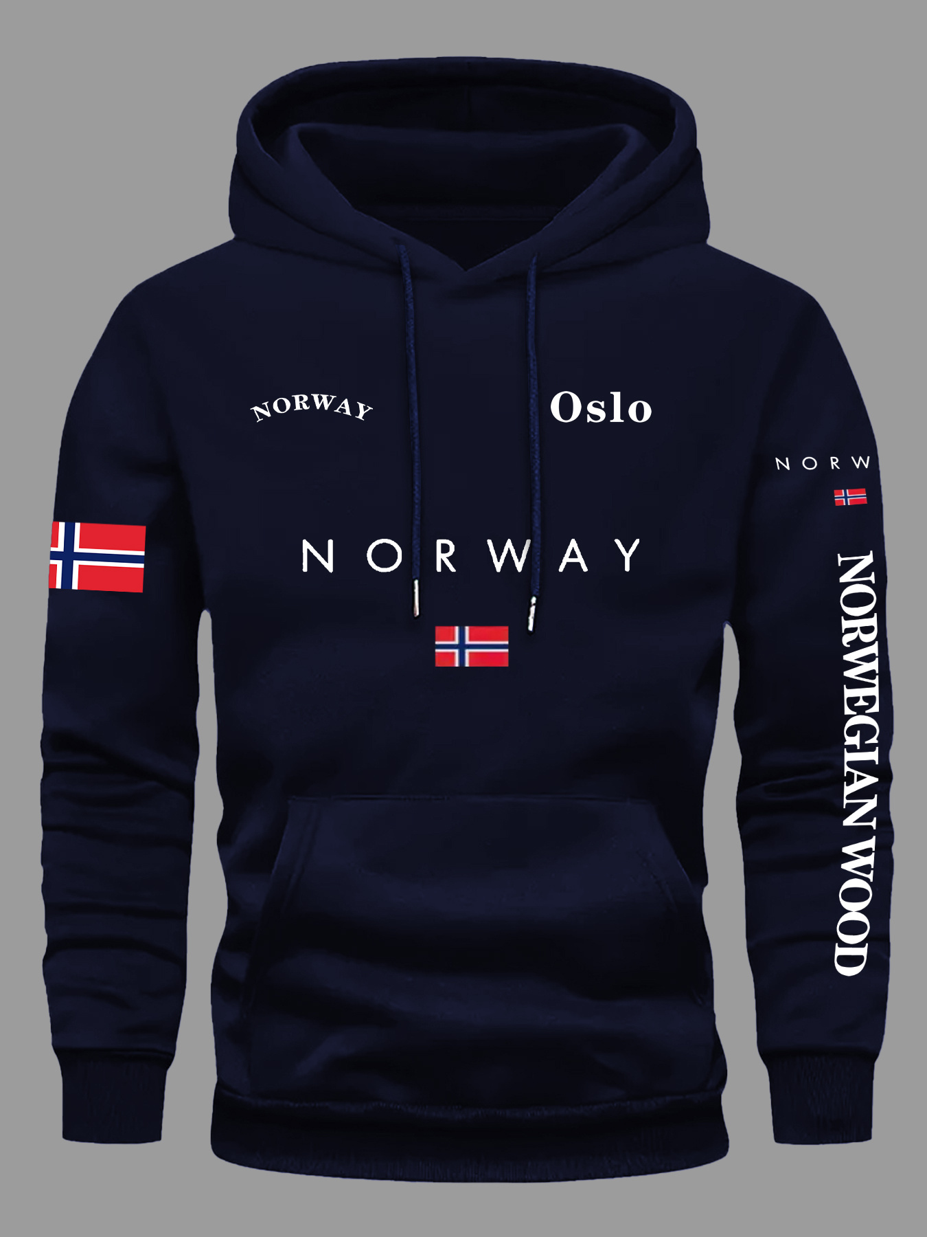 NORWAY Flag Hoodies Men Women  - огляд і ціна Outdoor Adventure Outfit