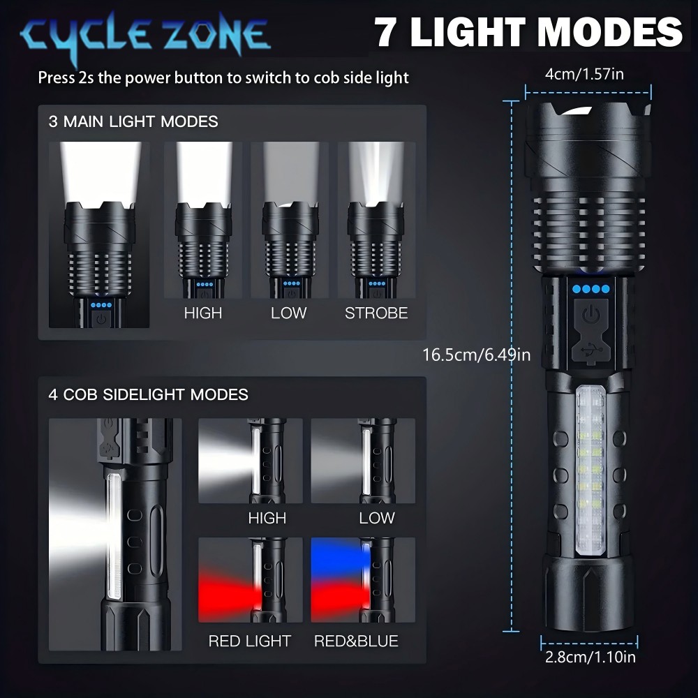 XHP50 Flashlight Zoomable Flas - огляд і ціна Outdoor Adventure Zone