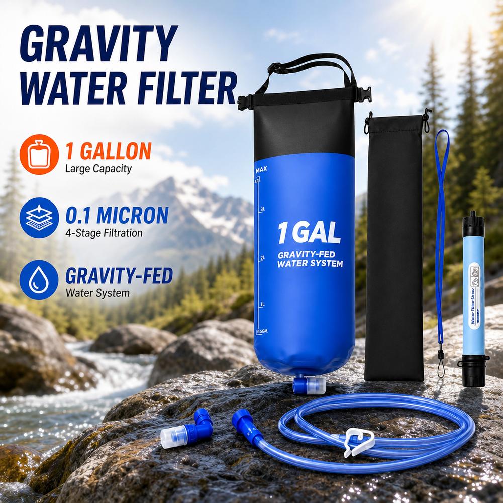 1 Gal Gravity Water Filter Bag - огляд і ціна Outdoor Adventure Backpack