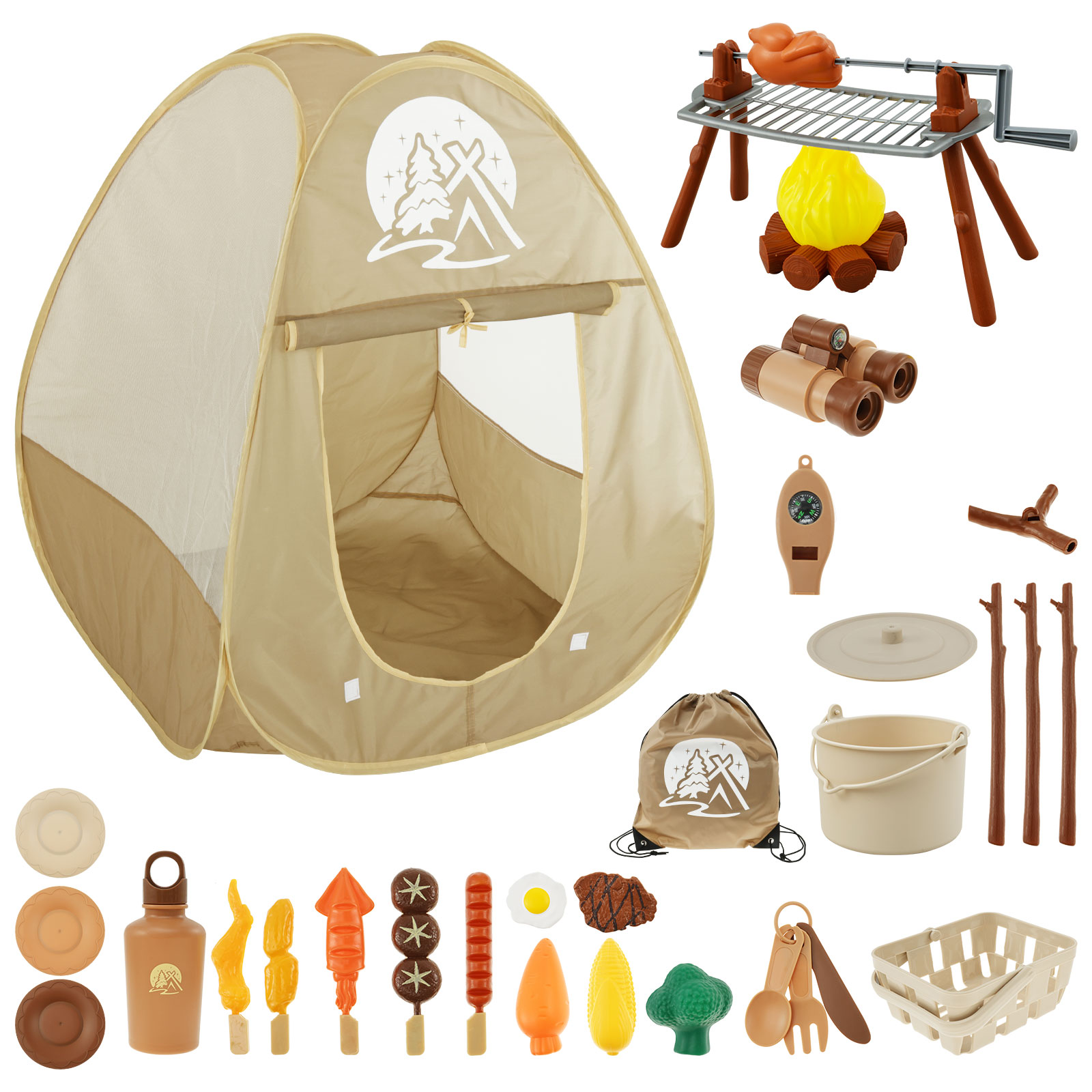 Kids Camping Toy Set Tent Pop  - огляд і ціна Outdoor Adventure Kit For Kids