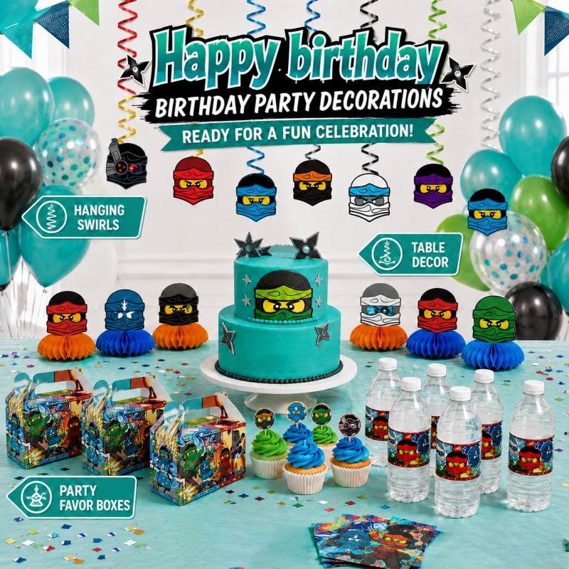 Ninja Combination Birthday Par - огляд і ціна Outdoor Adventure Birthday Party